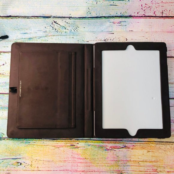 Kate Spade iPad Folio Case Leopard Print Gold New - Picture 3 of 8